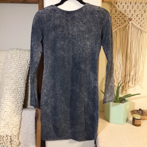 Dress - stretchy, denim look - Picture 4 of 4